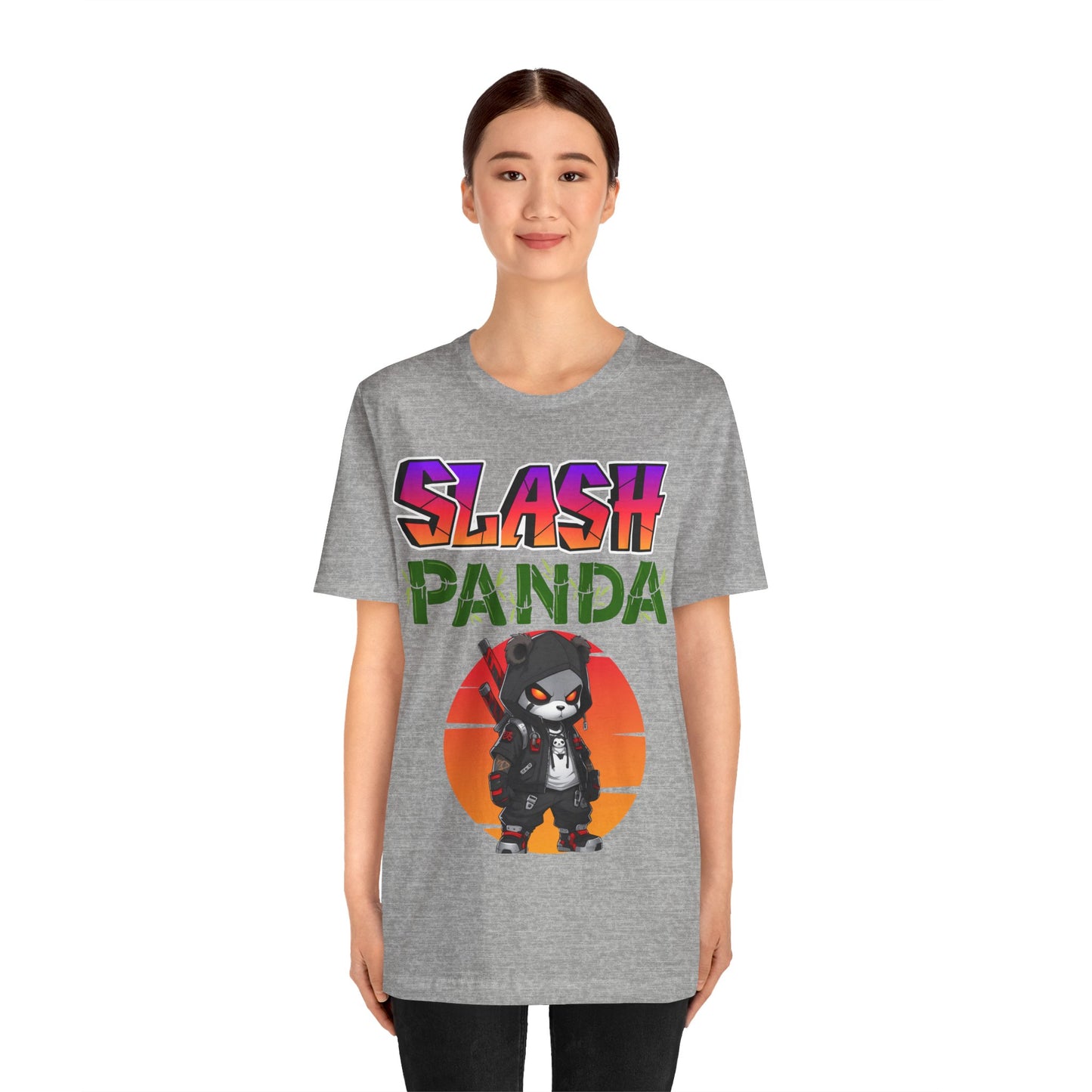 Slash Panda | Cute | Comic Book | Anime | Manga | Unisex | Men's | Women's | Tee | T-Shirt