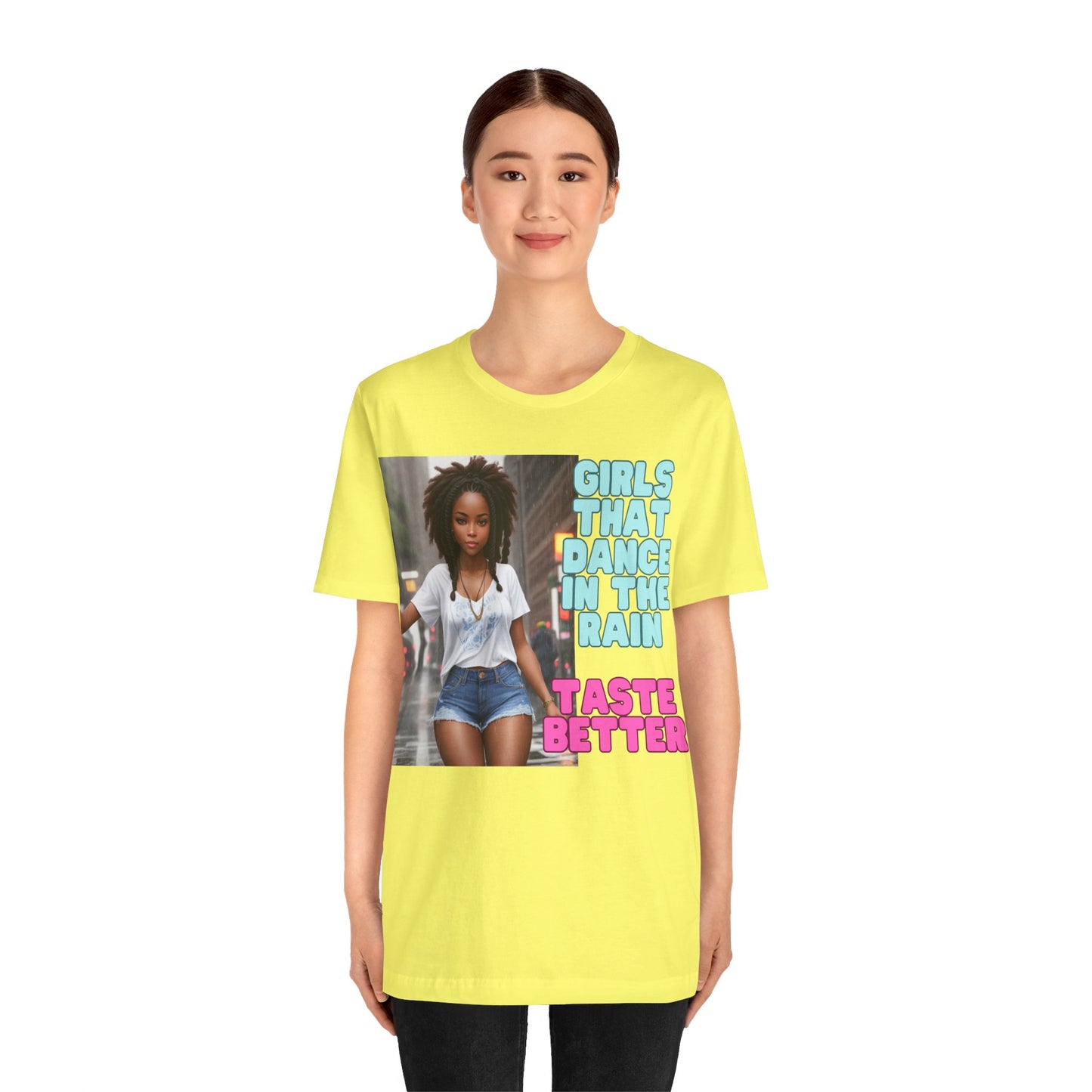 Rain Girl | Afrocentric | HD Graphic | Beautiful | Fantasy Girl | Nature Lovers | Unisex | Men's | Women's | Tee | T-Shirt