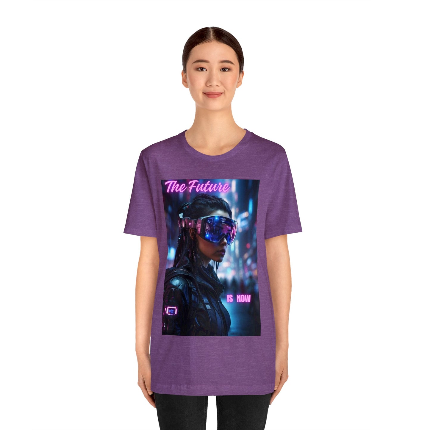 The Future Is Now | Anime Gift | Fantasy Girl |Cyberpunk | Sci Fi | Futuristic | HD Graphics | Unisex | Men's | Women's | Tee | T-Shirt