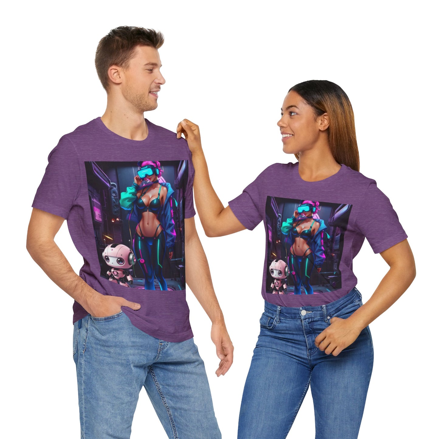 Cyber Cuties | HD Graphic | Anime | Cyber Punk | Unisex | Men's | Women's | Tee | T-Shirt