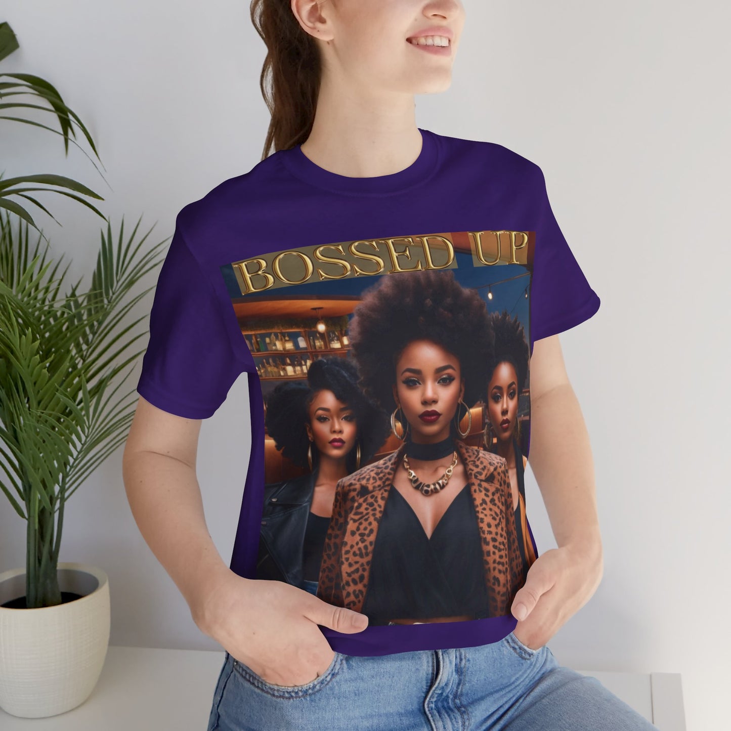 Bossed Up | HD Graphic | Black Girl Magic | Black Empowerment | Female Empowerment | Unisex | Men's | Women's | Tee | T-Shirt