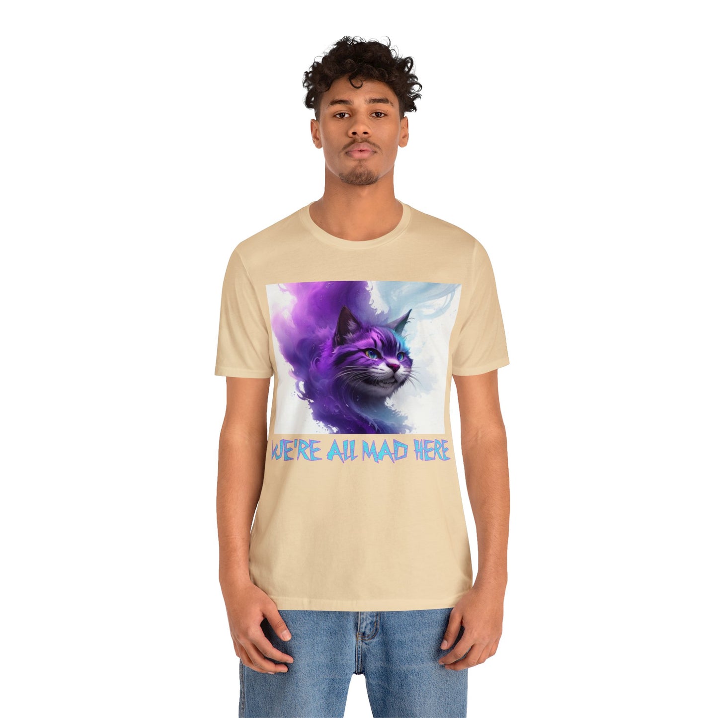 Cheshire Cat | We're All Mad Here | Alice Through The Looking Glass | Alice In Wonderland | Louis Carroll | Unisex | Men's | Women's | Tee | T-Shirt