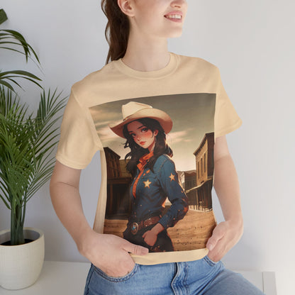 The Showdown | HD Graphic | Wild West | Cowgirl | Unisex | Men's | Women's | Tee | T-Shirt