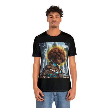 Afro-Future | HD Graphic | Sci-Fi | Black Character | Warrior | Unisex | Men's | Women's | Tee | T-Shirt