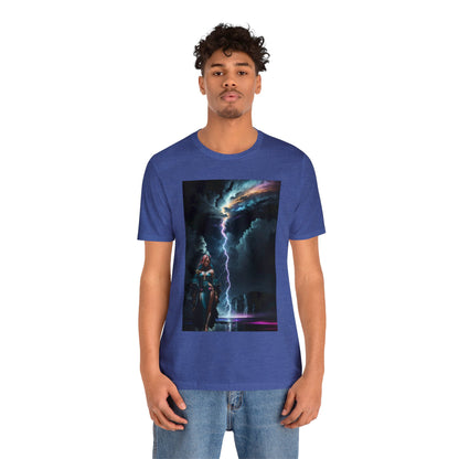 Lightning Crashes |  Anime Gift | Fantasy Girl | Nature's Fury | Sci Fi | Futuristic | HD Graphics | Unisex | Men's | Women's | Tee | T-Shirt