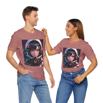 Starlit Stunner | HD Graphic | Sci-Fi | Anime | Woman Astronaut | Unisex | Men's | Women's | Tee | T-Shirt