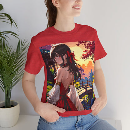 Utsukushī hana | HD Graphic | Anime Style | Pretty Girl | Unisex | Men's | Women's | Tee | T-Shirt