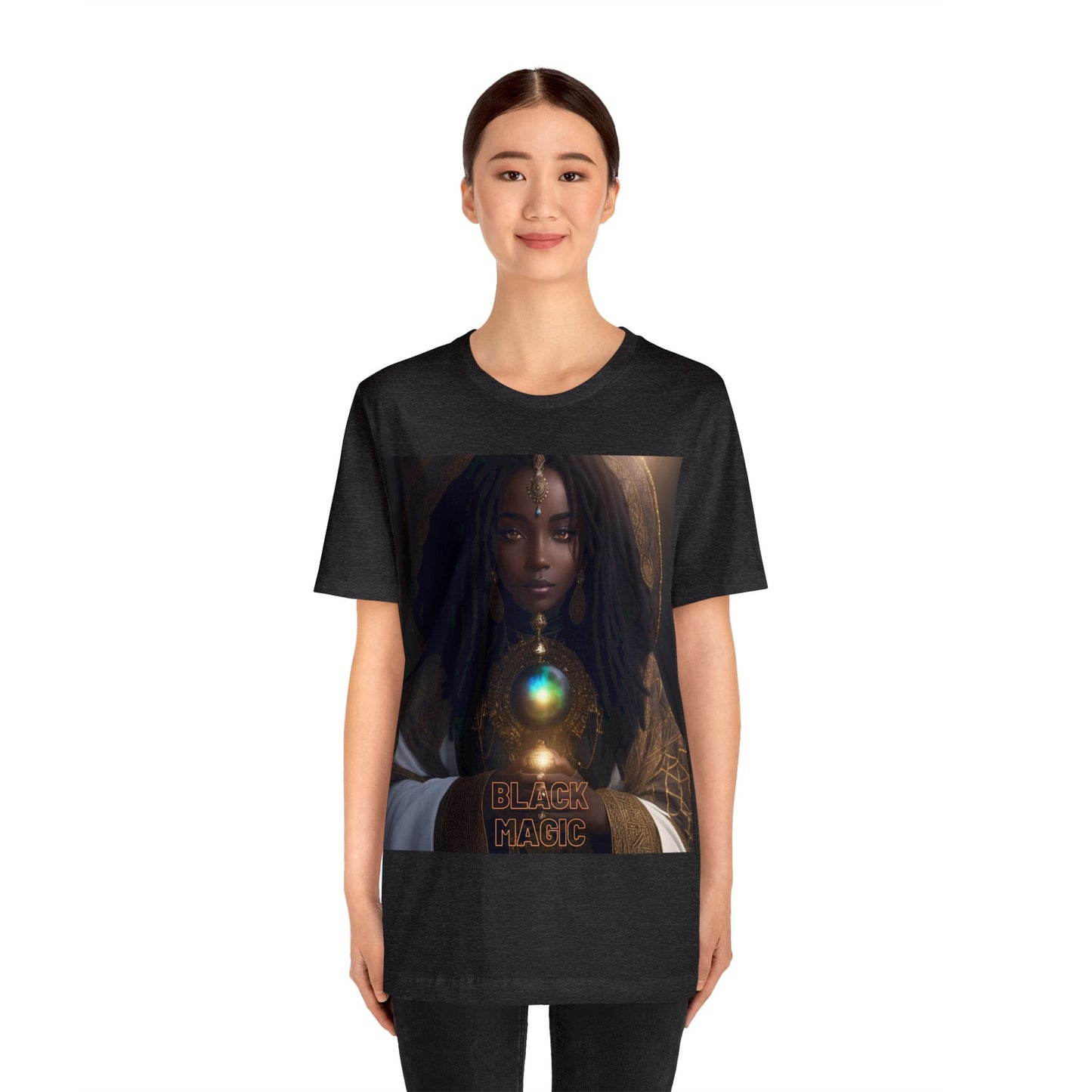 Black Magic | Tee | Priestess | Afrocentric | HD Graphic | Black Fantasy Character | Strong Women | Unisex | Men's | Women's | Tee | T-Shirt