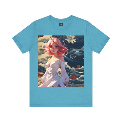 Waves of Beauty | HD Graphic | Pretty Girl | Japanese Art | Men's | Women's | Tee | T-Shirt