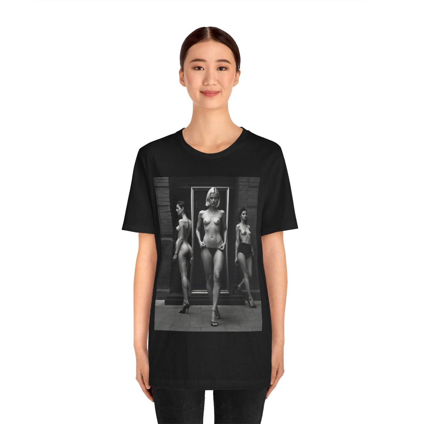 Black And White Beauties | Photorealism | Art | Nudes| Models | Fashion | HD Graphics | Unisex | Men's | Women's | Tee | T-Shirt