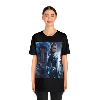 The Allure of Tomorrow | HD Graphic | Sci-Fi | Fantasy Girl | Tech Glam | Digital Beauty | Unisex | Men's | Women's | Tee | T-Shirt