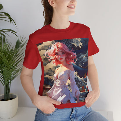 Waves of Beauty | HD Graphic | Pretty Girl | Japanese Art | Men's | Women's | Tee | T-Shirt