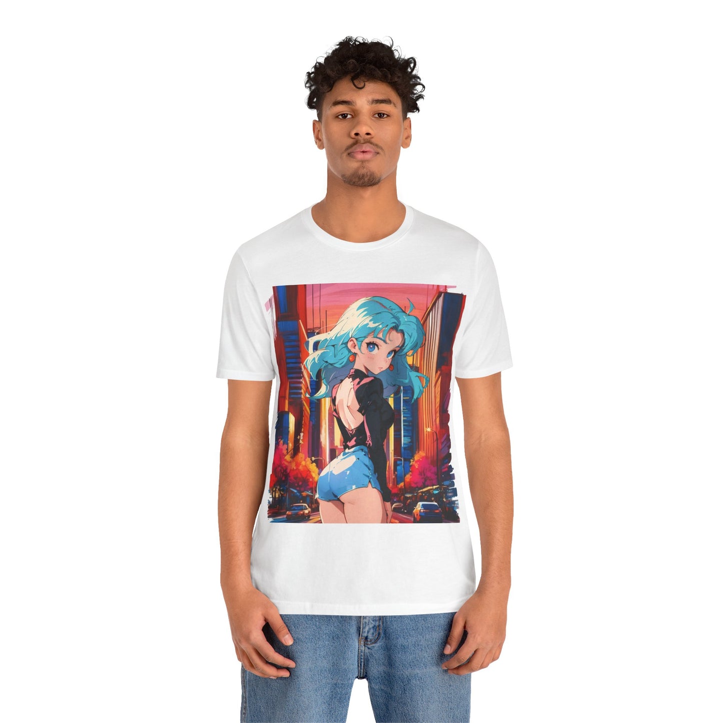 Manhattan Sunset | HD Graphic | Anime |New York City Vibes | NYC | Unisex | Men's | Women's | Tee | T-Shirt