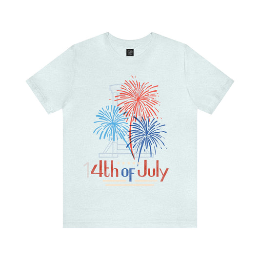 Patriotic Gift | Fireworks | Independence Day | July 4th | July 14th |  Guillotine | USA | Freedom | America | Fourth of July | Bastille Day | France | Unisex | Men's | Women's | Tee | T-Shirt