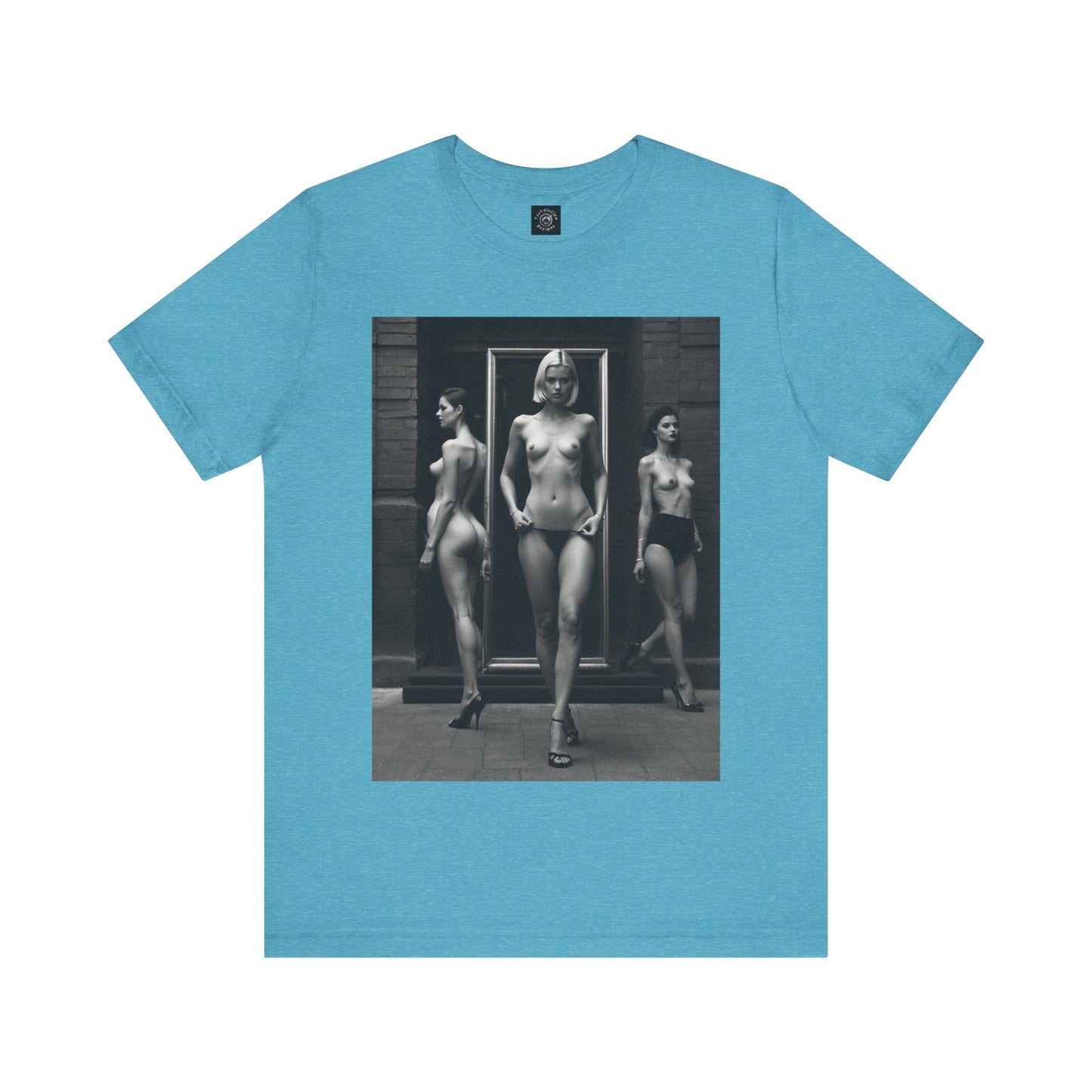 Black And White Beauties | Photorealism | Art | Nudes| Models | Fashion | HD Graphics | Unisex | Men's | Women's | Tee | T-Shirt