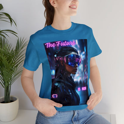 The Future Is Now | Anime Gift | Fantasy Girl |Cyberpunk | Sci Fi | Futuristic | HD Graphics | Unisex | Men's | Women's | Tee | T-Shirt