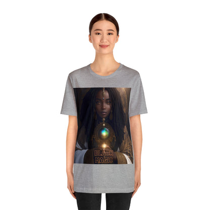 Black Magic | Tee | Priestess | Afrocentric | HD Graphic | Black Fantasy Character | Strong Women | Unisex | Men's | Women's | Tee | T-Shirt