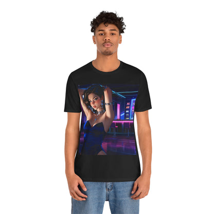 Before The Storm | HD Graphic | Anime | Waitress | Neon Colors | Unisex | Men's | Women's | Tee | T-Shirt