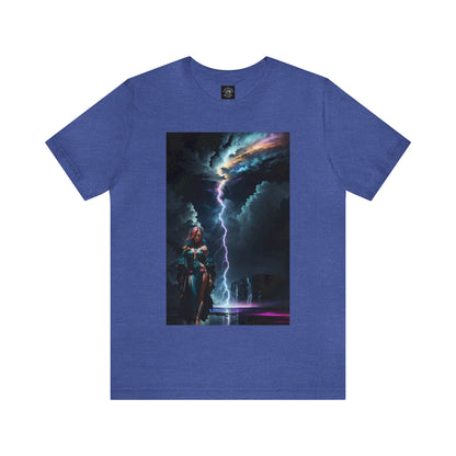 Lightning Crashes |  Anime Gift | Fantasy Girl | Nature's Fury | Sci Fi | Futuristic | HD Graphics | Unisex | Men's | Women's | Tee | T-Shirt