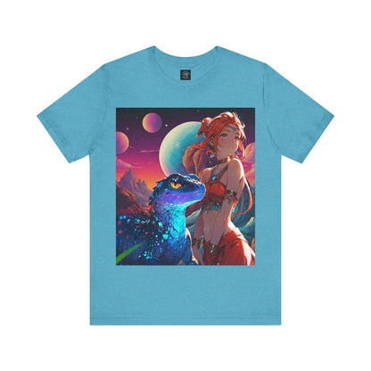 A Girl And Her 'Guana | Anime | Fantasy | Unisex | Men's | Women's | Tee | T-Shirt