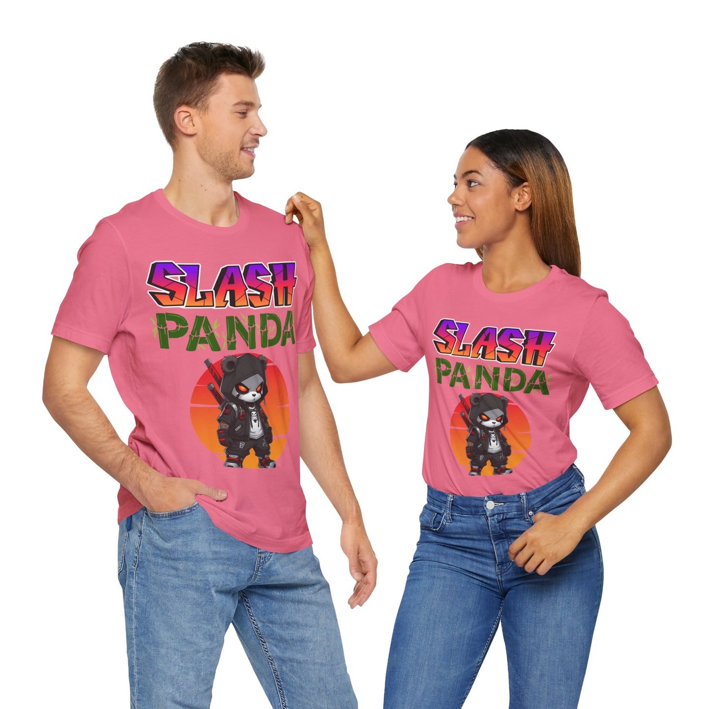 Slash Panda | Cute | Comic Book | Anime | Manga | Unisex | Men's | Women's | Tee | T-Shirt