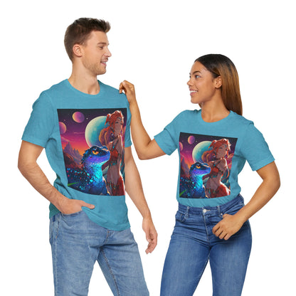 A Girl And Her 'Guana | Anime | Fantasy | Unisex | Men's | Women's | Tee | T-Shirt