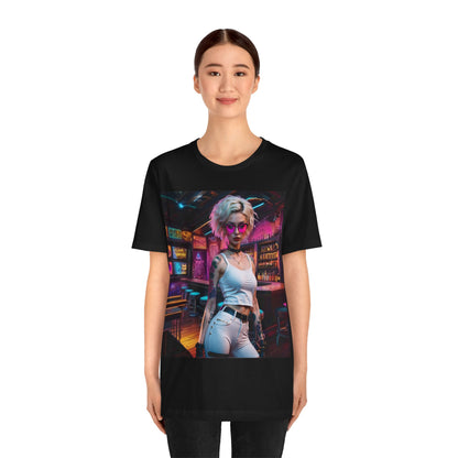 Bartender | HD Graphic | She Made Us Drinks To Drink, We Drunk Em | CyberPunk | Unisex | Men's | Women's | Tee | T-Shirt