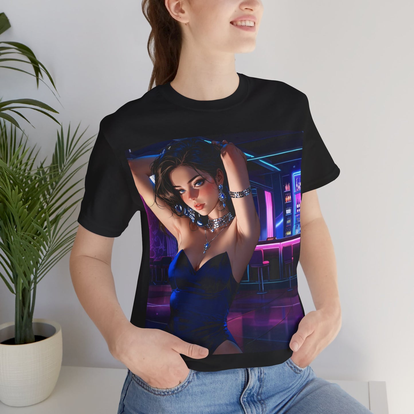 Before The Storm | HD Graphic | Anime | Waitress | Neon Colors | Unisex | Men's | Women's | Tee | T-Shirt