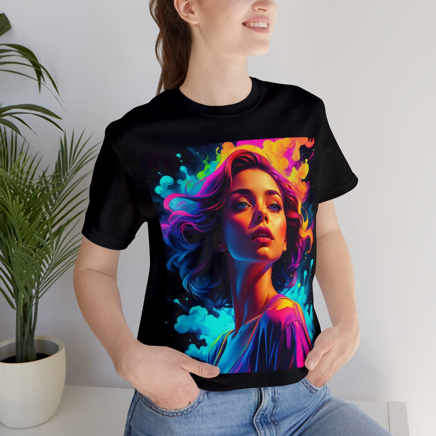 Holi Girl | HD Graphics | Festival of Colors | Vibrant | Coquette | Unisex | Men's | Women's | Tee | T-Shirt