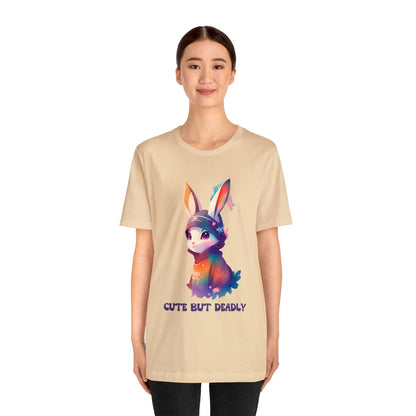 Cute But Deadly | Bunny Warrior | Cartoon | Rabbit | Usagi Yojimbo | Unisex | Men's | Women's | Tee | T-Shirt