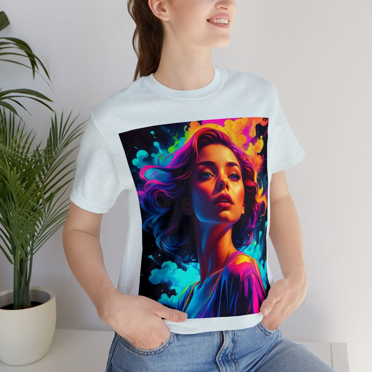 Holi Girl | HD Graphics | Festival of Colors | Vibrant | Coquette | Unisex | Men's | Women's | Tee | T-Shirt