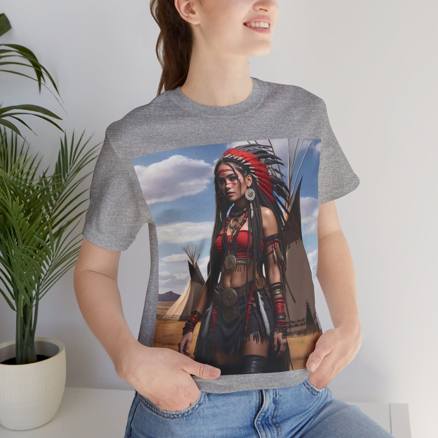 Native Love | HD Graphic | Indigenous American | Beautiful Woman | Unisex | Men's | Women's | Tee | T-Shirt