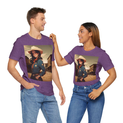 The Showdown | HD Graphic | Wild West | Cowgirl | Unisex | Men's | Women's | Tee | T-Shirt