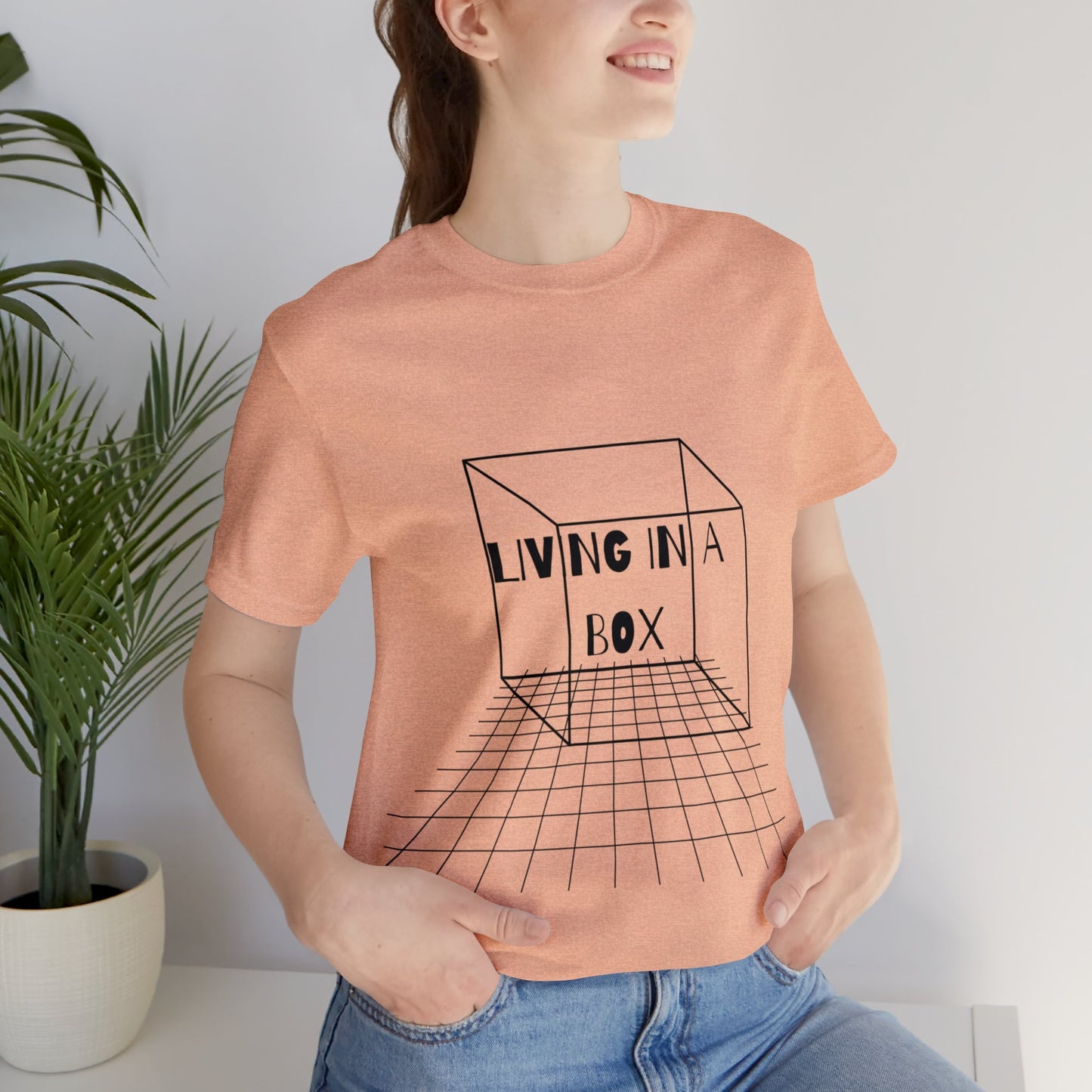 Living In A Box | Statement Tee | Unisex | Men's | Women's | Tee | T-Shirt