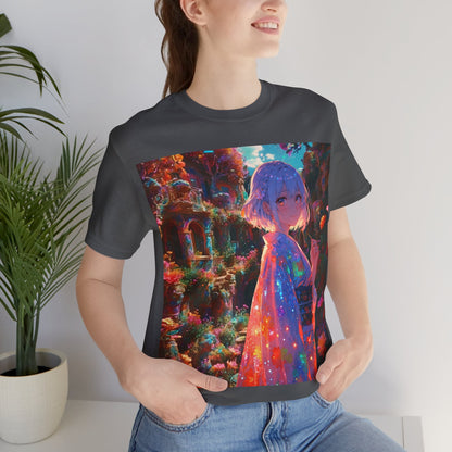 Floral Visions | HD Graphic| Anime | Pretty Girl | Unisex | Men's | Women's | Tee | T-Shirt