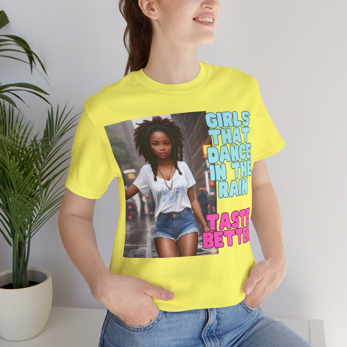 Rain Girl | Afrocentric | HD Graphic | Beautiful | Fantasy Girl | Nature Lovers | Unisex | Men's | Women's | Tee | T-Shirt