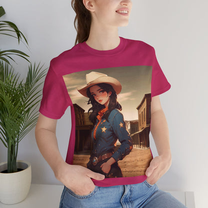 The Showdown | HD Graphic | Wild West | Cowgirl | Unisex | Men's | Women's | Tee | T-Shirt