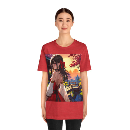 Utsukushī hana | HD Graphic | Anime Style | Pretty Girl | Unisex | Men's | Women's | Tee | T-Shirt