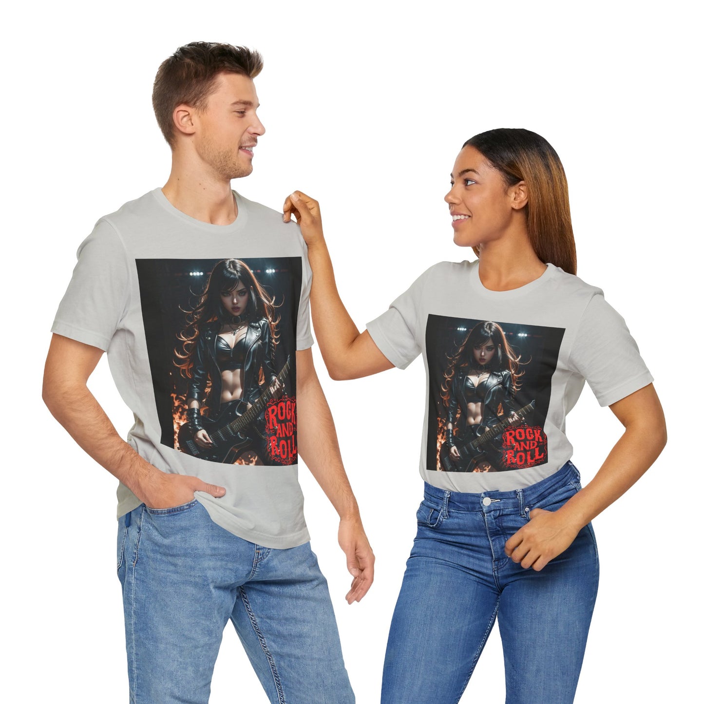 Rock Chic | Heavy Metal | Rock Music | Girl Rocker | HD Graphic | Unisex | Men's | Women's | Tee | T-Shirt