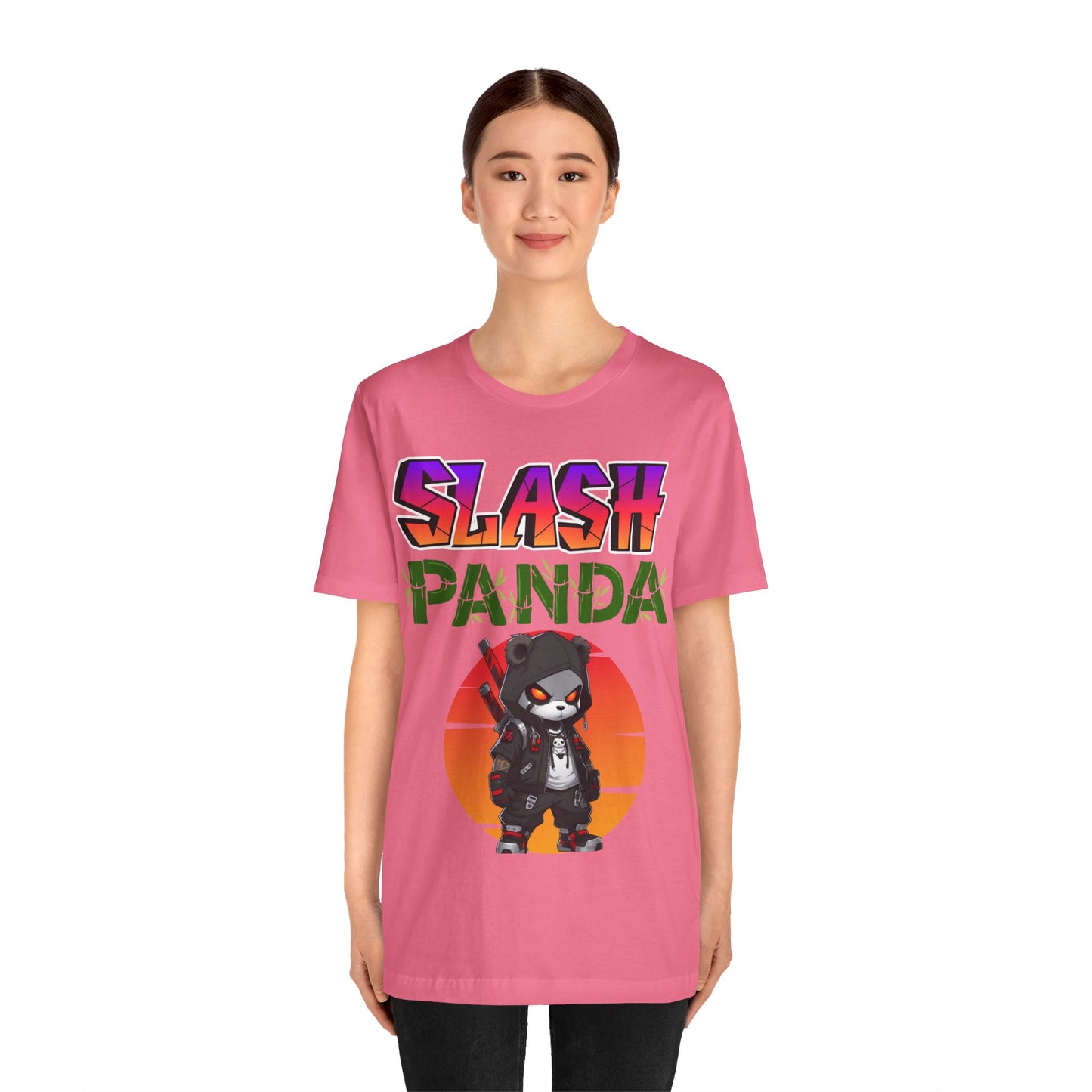 Slash Panda | Cute | Comic Book | Anime | Manga | Unisex | Men's | Women's | Tee | T-Shirt