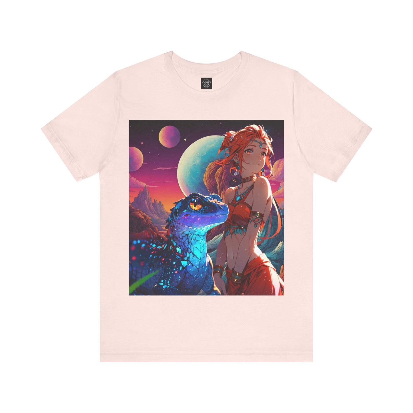 A Girl And Her 'Guana | Anime | Fantasy | Unisex | Men's | Women's | Tee | T-Shirt