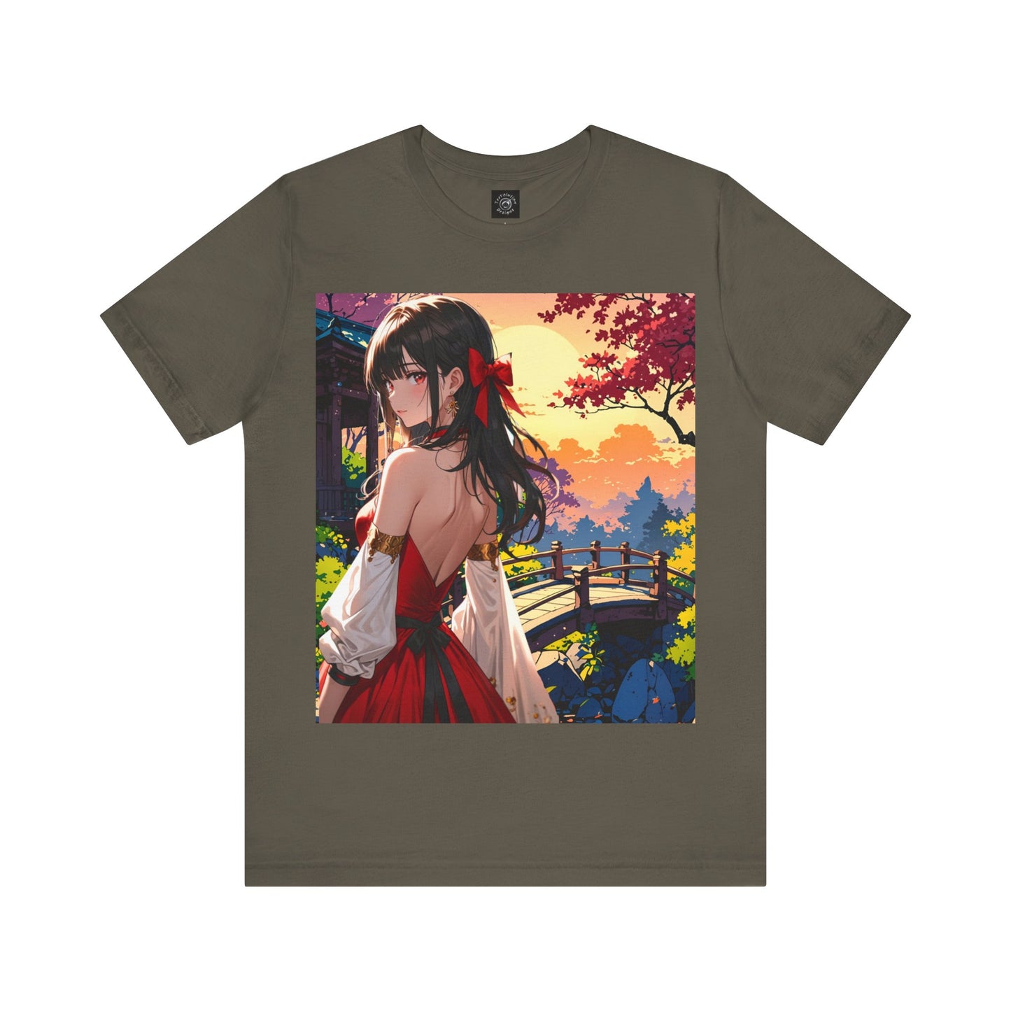 Utsukushī hana | HD Graphic | Anime Style | Pretty Girl | Unisex | Men's | Women's | Tee | T-Shirt