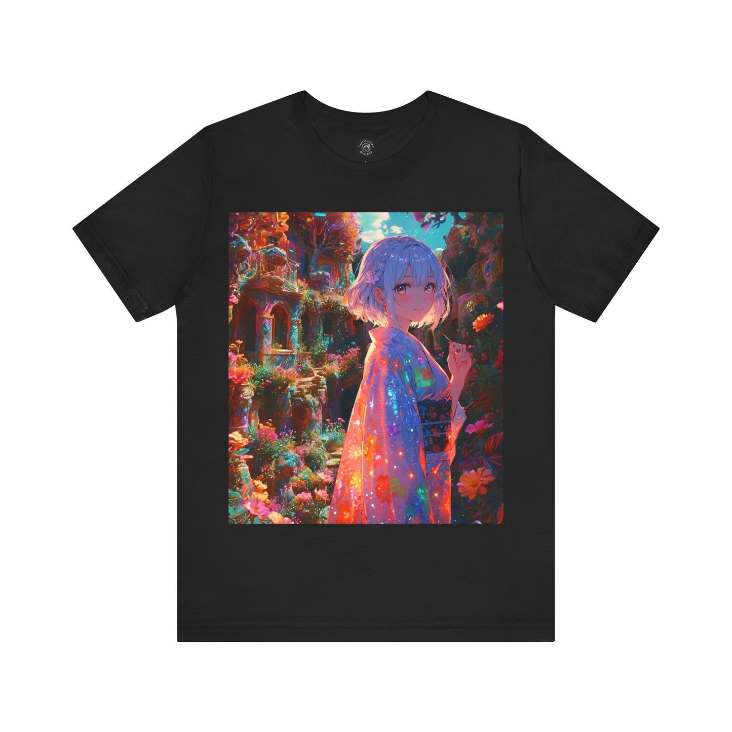 Floral Visions | HD Graphic| Anime | Pretty Girl | Unisex | Men's | Women's | Tee | T-Shirt