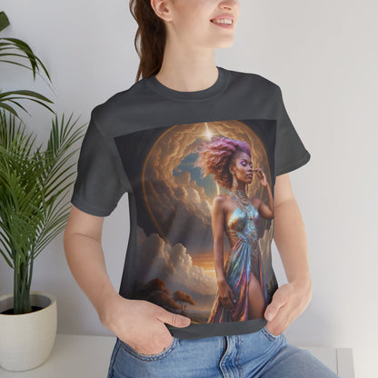 Morning Glory | HD Graphic | Black Woman | Goddess Vibes | Artistic | Unisex | Men's | Women's | Tee | T-Shirt