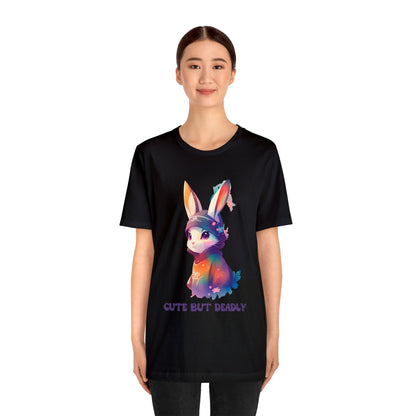 Cute But Deadly | Bunny Warrior | Cartoon | Rabbit | Usagi Yojimbo | Unisex | Men's | Women's | Tee | T-Shirt