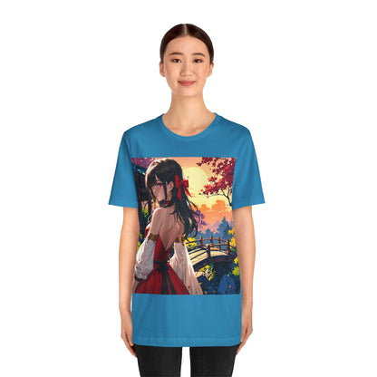 Utsukushī hana | HD Graphic | Anime Style | Pretty Girl | Unisex | Men's | Women's | Tee | T-Shirt