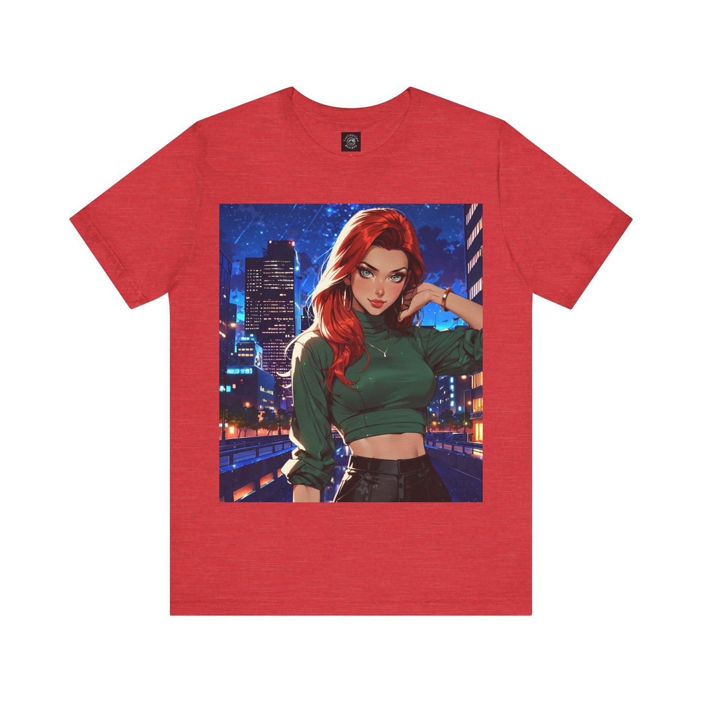 Always Up To No Good | Anime | City Girl | Red Head | Unisex | Men's | Women's | Tee | T-Shirt