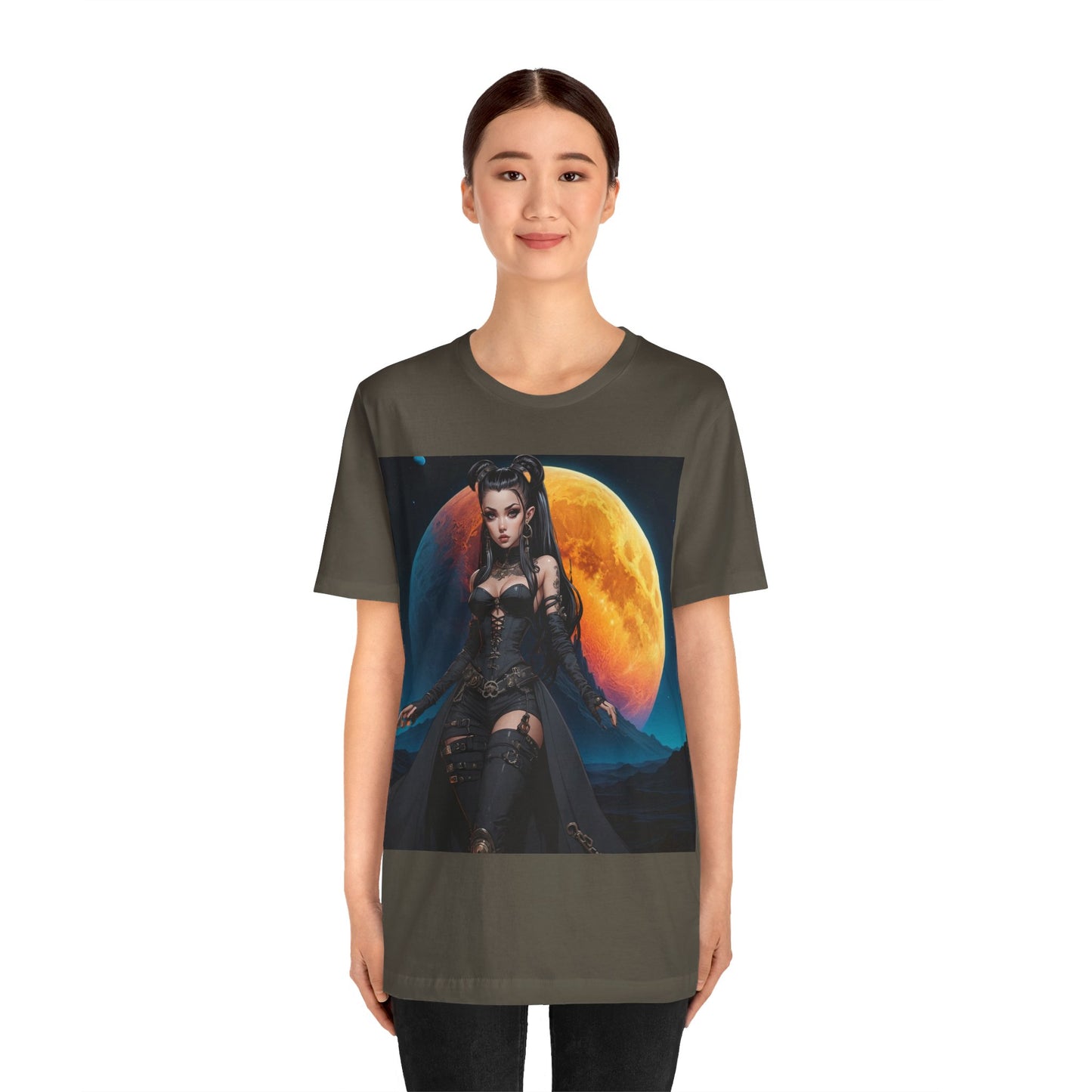 Blood Moon | HD Graphic | Goth | Anime Style | Moon | Unisex | Men's | Women's | Tee | T-Shirt