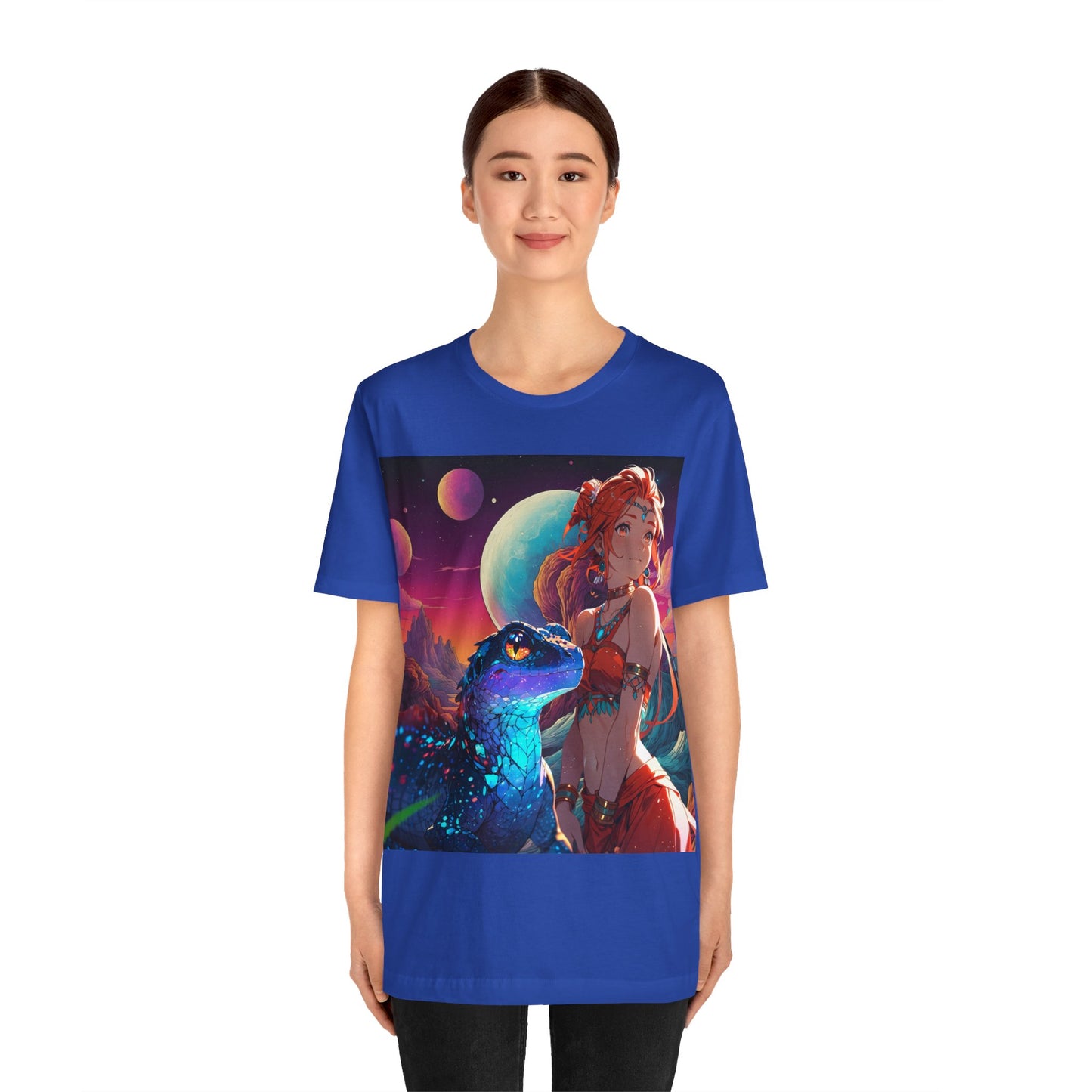 A Girl And Her 'Guana | Anime | Fantasy | Unisex | Men's | Women's | Tee | T-Shirt