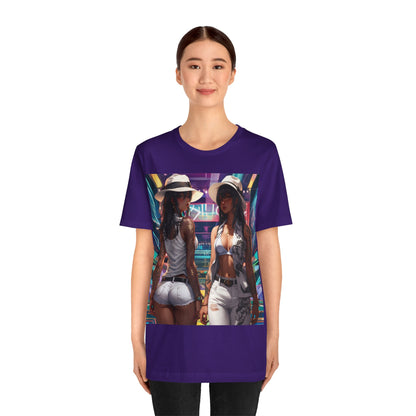 Girls Night Out | HD Graphic | Anime Style | Party | 2 Girls 1 Shirt | Unisex | Men's | Women's | Tee | T-Shirt